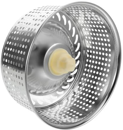SWOOMEY Mop Bucket Colander Insert Stainless Steel Drain Basket Mop Strainer Filter for Household and Office Cleaning with Spin Dryer Silver