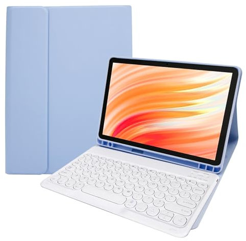 HLTOOP Keyboard Case for Amazon Fire HD 10 and 10 Plus Tablet (13th/11th Generation, 2023/2021 Release) - Magnetic Detachable Keyboard with Pen Holder,Plurple