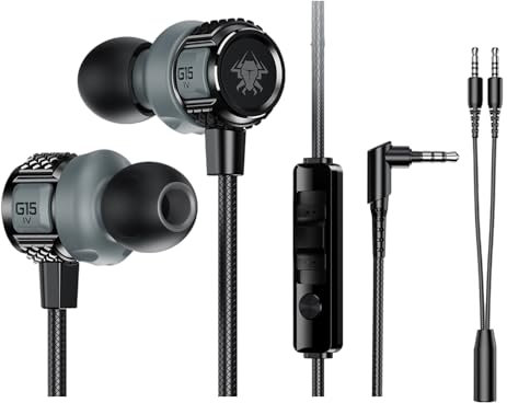 YIZITU 3.5mm Earbuds With Microphone For PC Laptop Corded Corded Headphones Headsets For Computer Desktop Gaming Earphones
