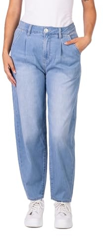 Blue Monkey Jeans Damen Ashley-31017 Ballon Fit Denim Cropped