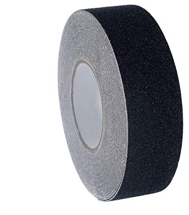 [ 20Mx5cm ] Antideslizante Cinta adhesiva, Alta Tracción Fuerte Apretón Abrasivo, Cinta Autoadhesiva de seguridad, Cinta adhesiva de agarre, para interiores y exteriores. Negro, TKD5035 black