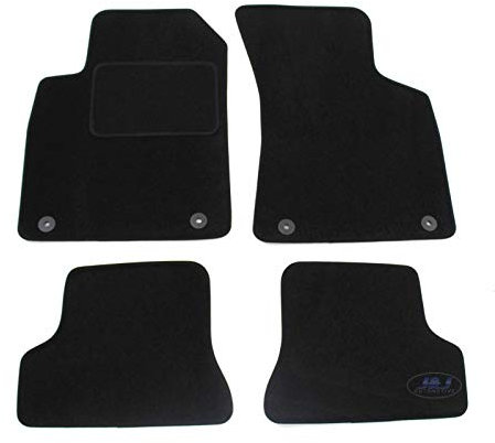 J&J AUTOMOTIVE | Velours Fußmatten Autotepiche Passend Für TT 8N 2000-2006, Genaue Passform, rutschfeste Untregrund, Verstärkt Im Pedalbereich