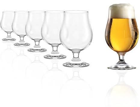 Stölzle Lausitz Berlin Beer Glasses Beer Swirlers 13 oz, Set Of 6