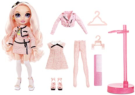 Rainbow High Fashion Doll - Bella - Rosa Puppe mit Luxus-Outfits, Accessoires und Puppenständer Series 2 - Für Mädchen ab 6 Jahren