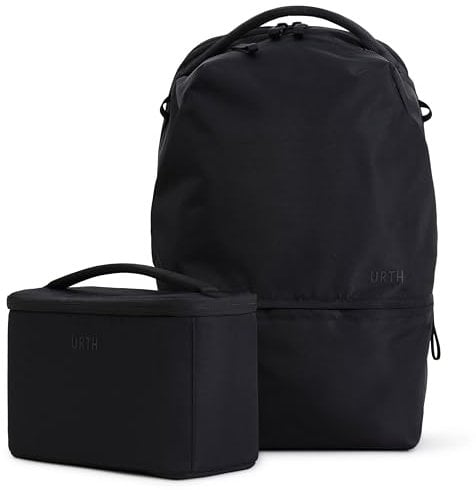 Urth Arkose 20L Modular Camera Backpack – for DSLR, Lens, 15/16” Laptop, Weatherproof + Recycled (Black)