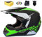 Wbeiba Casque Moto Cross Homme Casque Intégral DH Enduro Femme Quad Motocross Adulte (dark green,M:57-58cm)