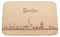 Spruchreif | Frühstücksbrettchen aus Holz mit Gravur „Berlin Skyline“ | Geschenk für Stadtverliebte & Berlin-Fans