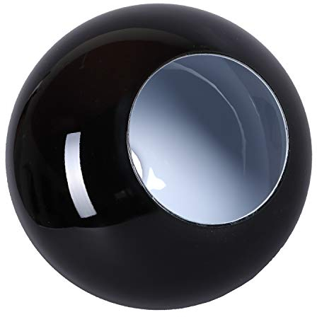 Kugelglas Ø 200mm Lampenglas Ersatzglas Leuchtenglas E27 Opalglas Kugelform Glasschirm Kugelleuchte Schwarz