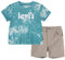 Levi's Lvb Tie Dye Logo Tee & Short Set Bimbo, Blu Bretagna, 3 Mesi