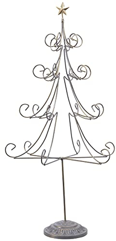 ETC ausgefallener Dekobaum Weihnachtsbaum Metall Gold antik geschnörkelt ideal für jahreszeitliche Deko