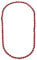 ELEDORO Edelstein Perlenkette Collier endlos geknotet 8mm 80cm lang Jaspis rot