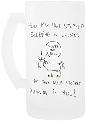 Croire Dans Licornes Un Verre Bière Agresser Beer Mug