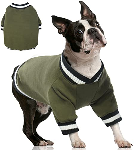 FUAMEY Hundepullover Pullover, Hunde-Wintermantel, kaltes Wetter, Hundekleidung, warme Hundejacke, kleine, mittelgroße und große Hunde-Winterweste, leicht anzuziehen, für Welpen, Mädchen, Pullover