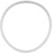Pressure Gasket 6 Sizes Replacement Clear Silicone Gasket Sealing Home Pressure Cooker Parts Kitchen Tool(Diameter 22CM)