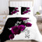 IUNTWEIE Juego de ropa de cama de 135 x 200 cm, diseño de rosas, microfibra, juegos de ropa de cama con cremallera, suave, agradable y transpirable (flores-3, 135 x 200 cm)