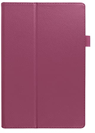 INSOLKIDON Kompatibel mit Sony Xperia Tablet Z - 10.1 inch Tablet Hülle mit Standfunktion Slim PU Leder Schutzhülle [Auto Schlaf/Aufwachen] Schutzhülle mit Ständer Funktion (Lila)
