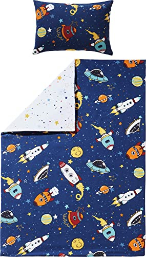 Erwin Müller Kinder-Wendebettwäsche Feinbiber bunt Größe 1x 100x135 cm + 1x 40x60 cm