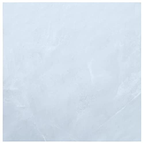 ZEYUAN Self-Adhesive Floor Slats, Self-Adhesive Floor Flooring, Laminated Parquet for Floors, Vinyl Click, Self-Adhesive Flooring, PVC Marble White 5.2 m²