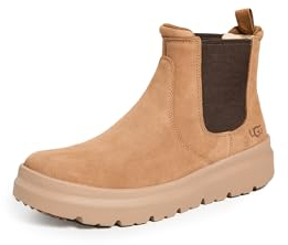 UGG Burleigh Chelsea, Botas de moda Hombre, Light Chestnut, 43 EU