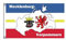 Stormflag Flagge Mecklenburg Vorpommern Karte 90x150cm Polyester Pongee 90g mit Ösen mit Doppelnadel genäht.