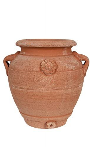 Biscottini Pots en Terre Cuite artisanaux 15x20x15 cm | Vase en Terre Cuite intérieur et extérieur | Pots Succulents Made in Italy