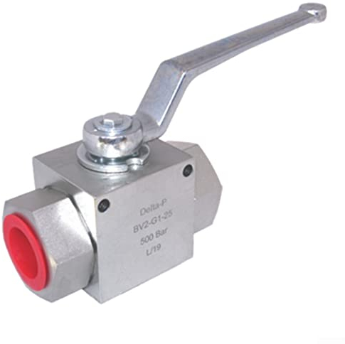 Hydraulischer 2-Wege-Kugelhahn, hydraulischer 2-Wege-Hochdruck-Kugelhahn – 1/4 Zoll bis 2,5 cm BSP – 500 Bar MWP