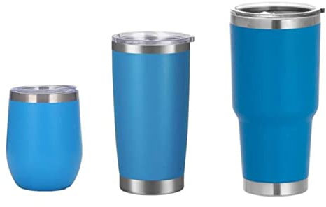 PEEHOO Botella termo para agua, coche, café, taza térmica, taza de acero inoxidable, vaso, azul, 30 oz