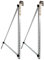 Trango ST-0005R - Solarmodul Alu-Halterung - für runde Balkongeländer - Balkonkraftwerk - Inkl. 2x Edelstahl-Haken - Universalhalterung bis 114cm Panel Breite - Winkel verstellbar