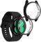 kwmobile Set 2X Custodia Smartwatch Compatibile con Samsung Galaxy Watch 4 (40mm) Cover - Case Silicone Protezione Orologio Fitness Nero/Nero