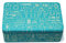 TINIT Stuff Tin - Man Tin Miscellaneous Storage Box (Turquoise/Cream)
