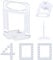 Satisby 3mm Tile Leveling Spacers 400PCS，Heighten Tile Levelling Clips for Tiles with a Thickness of 15-23mm
