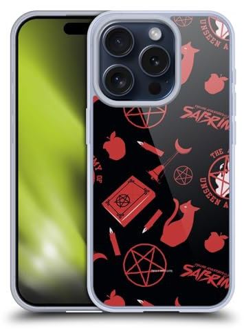 Head Case Designs Licenciado Oficialmente Chilling Adventures of Sabrina Magia Negra Gráficos Caso Funda de Gel Suave Compatible con Apple iPhone 15 Pro