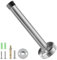 Misuyue Wandtürstopper Wand Edelstahl - 18cm Türstopper Wandmontage mit Gummi Puffer Enthält Befestigungsmittel - Türpuffer(silbrig)