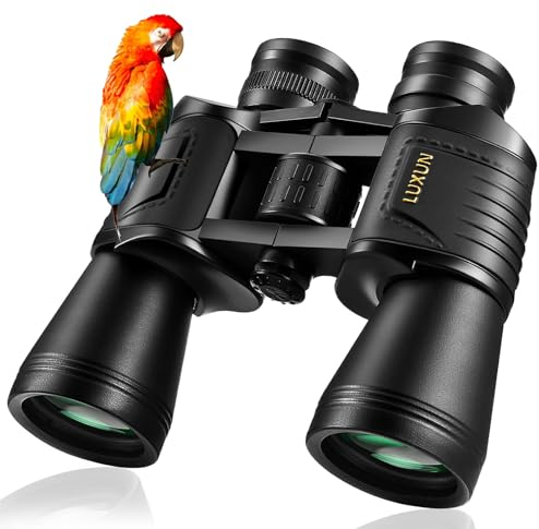 LUXUN Fernglas für Erwachsene, leistungsstark, 20 x 50 Fernglas mit BAK4-Prismen-FMC-Linse, wasserdichtes Fernglas für Vogelbeobachtung, Jagd, Fußballspiele, Reisen und Kreuzfahrt, mit Tragetasche und