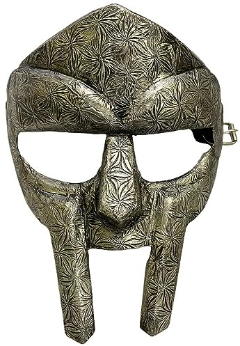 Medieval Face Armor MF Doom Mask Iron Steel Gladiator Mask Armour Gothic Face Mask Helmet Movie Replica for Cosplay Costumes