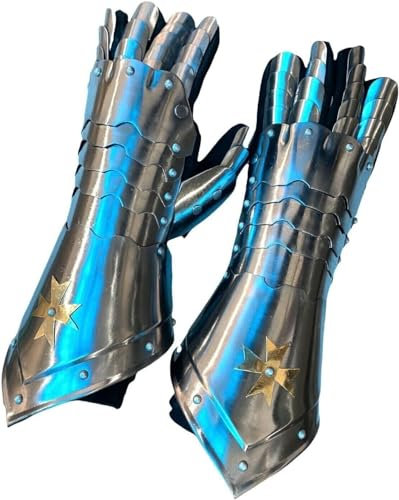 Antike House Craft Mittelalterliche Wikinger Rüstungshandschuhe Historische Nazgul Armhandschuhe Eisenstahl Ritter Larp Krieger Handschuh Kreuzritter Arm Handschuhe Rollenspiel Kostüm, Transparent,