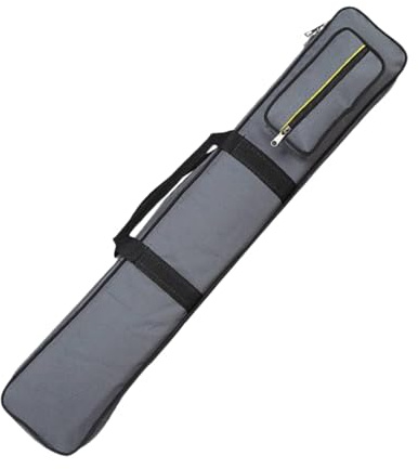 Perfeclan 8 Holes Pool Cue Case Pool Cue Storage Pouch, with Carrying Strap, 1/2 Jointed Cue Case Billiard Stick Storage Bag