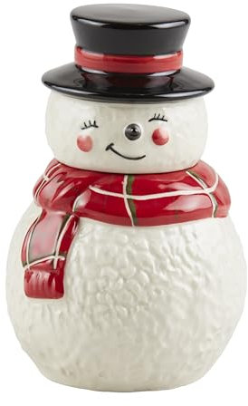 Mud Pie Mini-Weihnachts-Keksdose, Schneemann, 12,7 x 8,9 cm