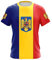 YuanDiann 2024 Europapokal T Shirt Fußball Sport Casual Rumänien Nationalflaggendruck Herren Damen Flaggendruck Rundhals Schnelltrocknend Atmungsaktiv Fanshirt 4# M