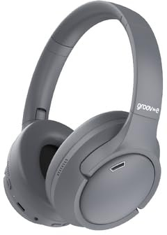 GROOVE BY AEROSPACED Groov-e Harmony Wireless Bluetooth Headphones with Active Noise Cancelling - Grey