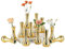 NUPTIO Petit Vase en Verre Doré: 12 Pièces Vase Decoratif Mini Vase en Verre pour Centre de Table Mariage - Vase Fleur Petit Vase Or pour Décoration Maison Fête Anniversaire
