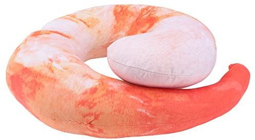 VICASKY Realistisches Shrimp Kuscheltier Kissen Aus Weichem Plüsch Gefülltes Meerestier Spielzeug Als Wurfkissen Und Dekoration Für Kinderzimmer Und Sofa