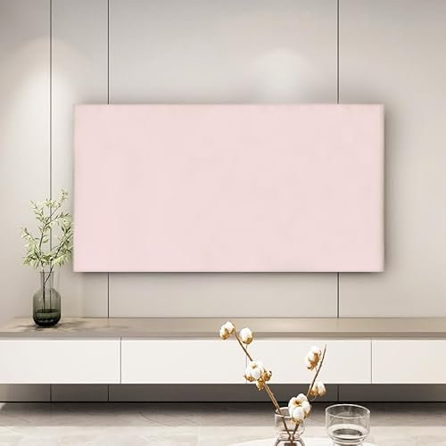 DOTBUY-SHOP Copertura TV Antipolvere, Copertura Schermo Colori Solidi, Elastico Universale Protettori Schermo per Televisori, 32-85 Pollici TV/PC Protezione Copri (Rosa,69-75 pollici)