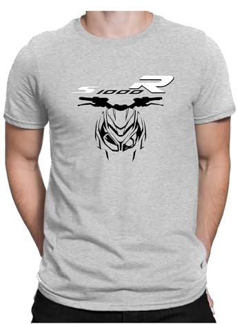 S1000R Tshirt for Fans Motorcycle Shirt S 1000 R 1000R (DE/NL/SE/PL, Alphanumerisch, L, Regular, Regular, Gray)