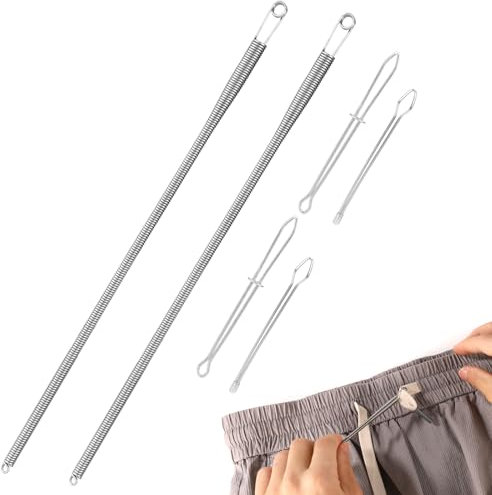 Gosknor 6pcs Tire Cordon, 3 Modèles Enfile-Cordon de Serrage Insertion Facile Tire-Cordon Pince à Épiler Enfile Corde pour Sweats à Capuche Pantalons Vestes Manteaux Pantalons Survêtement