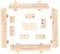 RETUOLWAG Wood Rummy Toy Set Game With 106 Tiles 4 Playing Rack Travel Game Set For Family Board Games Easy To Use