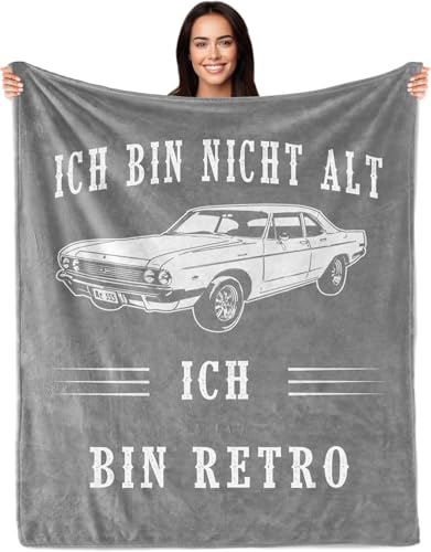 Aellowet Geschenke für Männer, Lustige Decke Geburtstagsgeschenke für Männer, Geschenke für Papa Opa Kollege zum Geburtstag Ruhestand Weihnachten Vatertag, Jahrestag Geschenk für Ihn