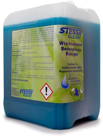 Bodenwischpflege 10 L – Konzentrierter Reiniger für Wischroboter & Böden aller Art | Streifenfreie Reinigung mit Glanz | pH-neutral & duftend frisch | Für Laminat, Fliesen & Parkett