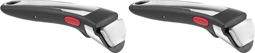 Tefal Ingenio Poignée amovible Premium noire, Empilable, Amovible, Verrouillage sécurité 3 points, Garantie 10 ans, true, Expertise L9863202, ‎4.5 x 0.03 x 17.5 cm
