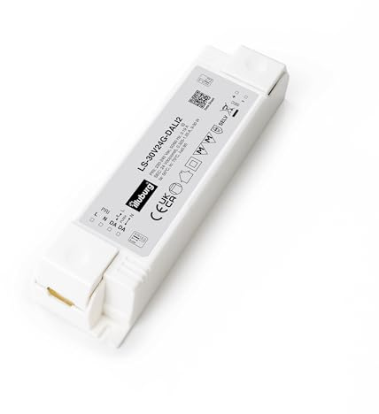 illuburg Transformador LED 24V 9W - 30W Regulable DALI PUSH Sin Parpadeo LED Alimentador Fuente de Alimentación